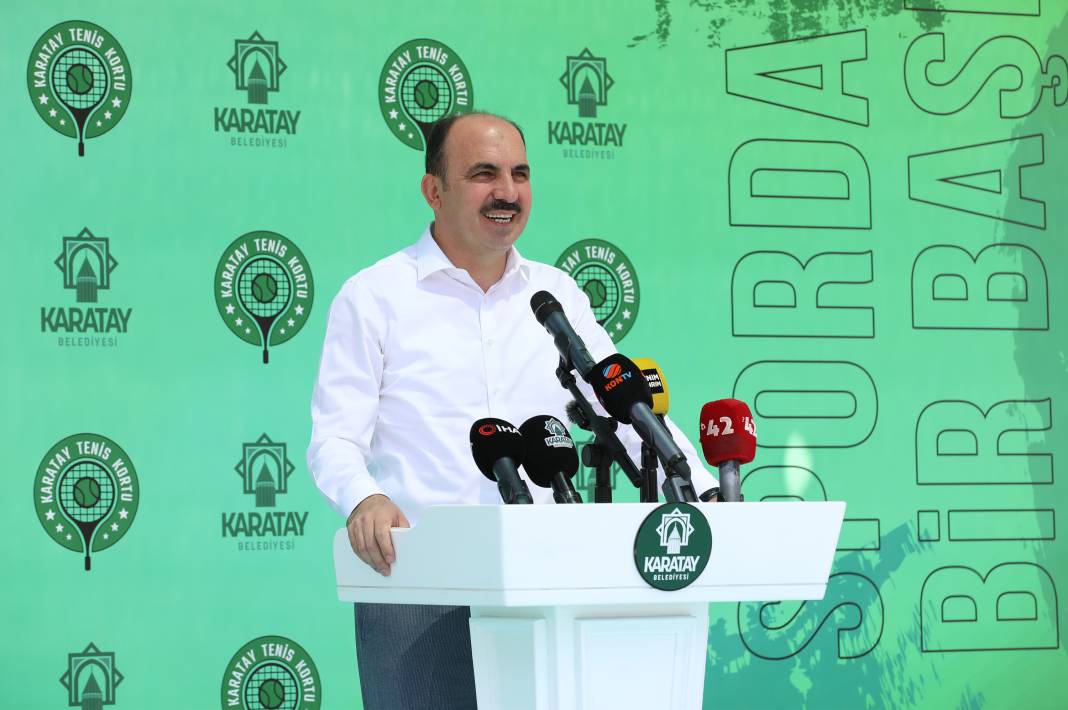 75 milyon liraya mal oldu! Karatay Kapalı Tenis Kortu hizmete açıldı 8